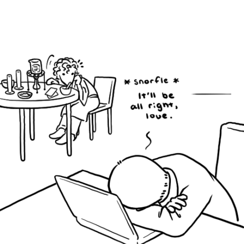 kitten-kin: Based on this adorable post by @jawnlockforlife​, drawn as requested by @blissfully-john