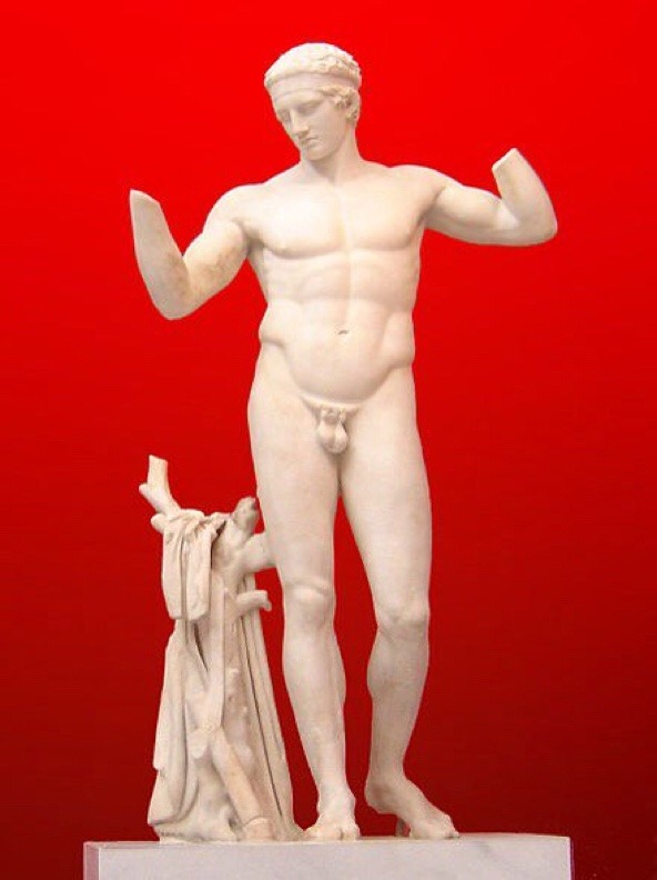 21primitive:  Polyclitus: “Diadumenos” (copy)