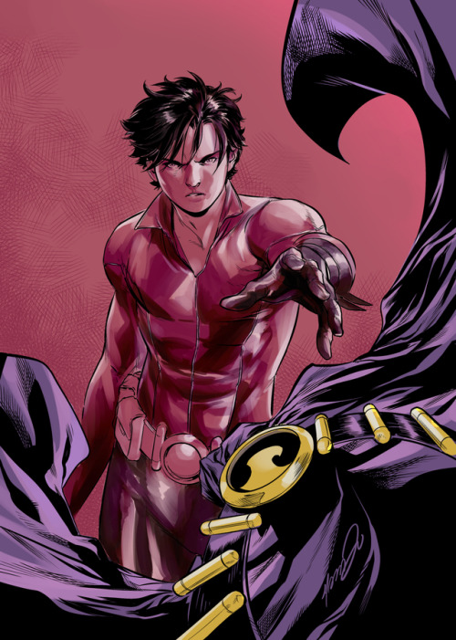 marcusto:  A little Tim piece I did. Coloured this myself, it’s a bit sloppy but I think I lea