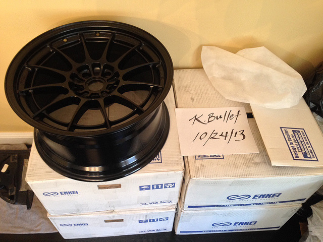 carbonking:  gdbracer:  For sale: Touge Factory Enkei NT03+M - Matte Black Limited