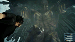  Square Enix confirmed that this new creature in the Final Fantasy XV trailer is the classic summon named &ldquo;Titan.&rdquo;  &hellip;&hellip;FFXV / SnK crossover CONFIRMED. NOCTIS IS EREN AND ETC. SO THAT WAS ISAYAMA&rsquo;S SECRET ALL ALONG O_O (lol)
