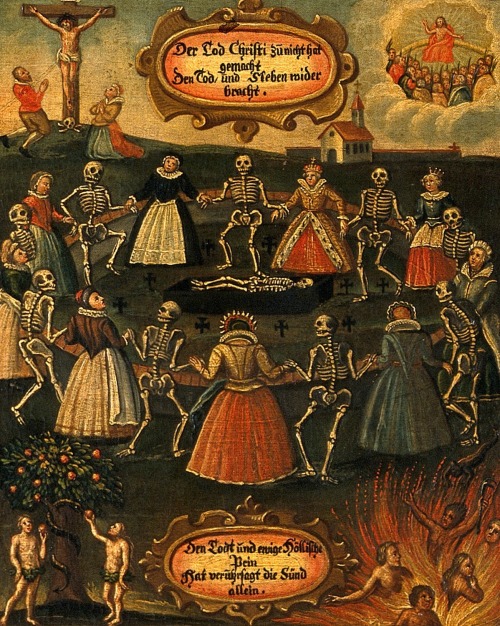 Details of Dance of Death, 18th century