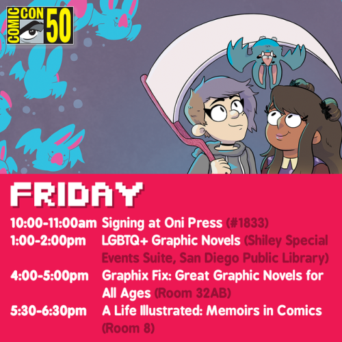 Heya! We’re at San Diego Comic Con next week! Let me know if you’re going!Here’s m