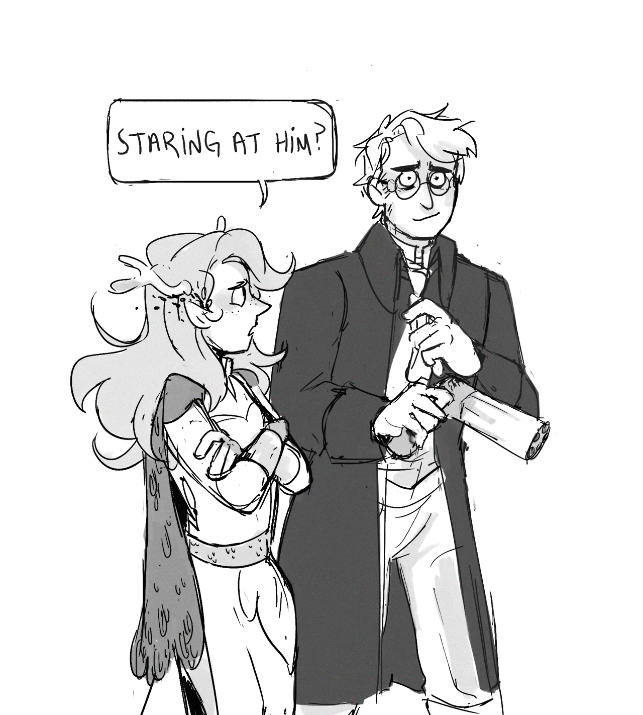 littlenimart:doodled out this little exchange from the Crimson Diplomacy episode