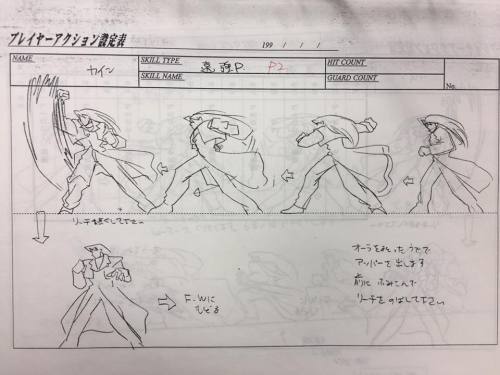videogamesdensetsu:SNK producer Yasuyuki Oda shares design docs for Garou: Mark of the wolves on Fac