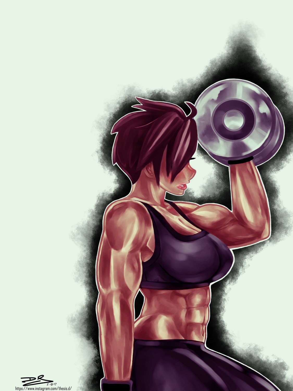 thesis-d:  LIFTING VIVIAN: REDUXColor version  of my latest Viv art. It’s also