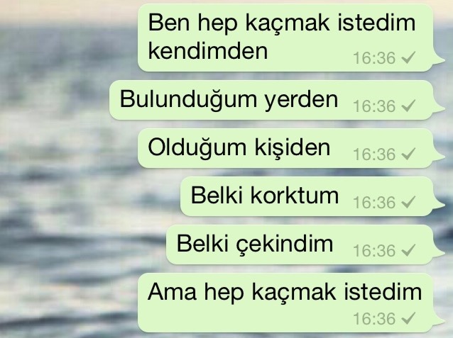 özlemek, sana direnmekten acıymıs