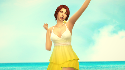 alarelsims: Robin Rowe enjoying her summer / cc creds below the cut.my entry for @ugubugus4cc’s gi