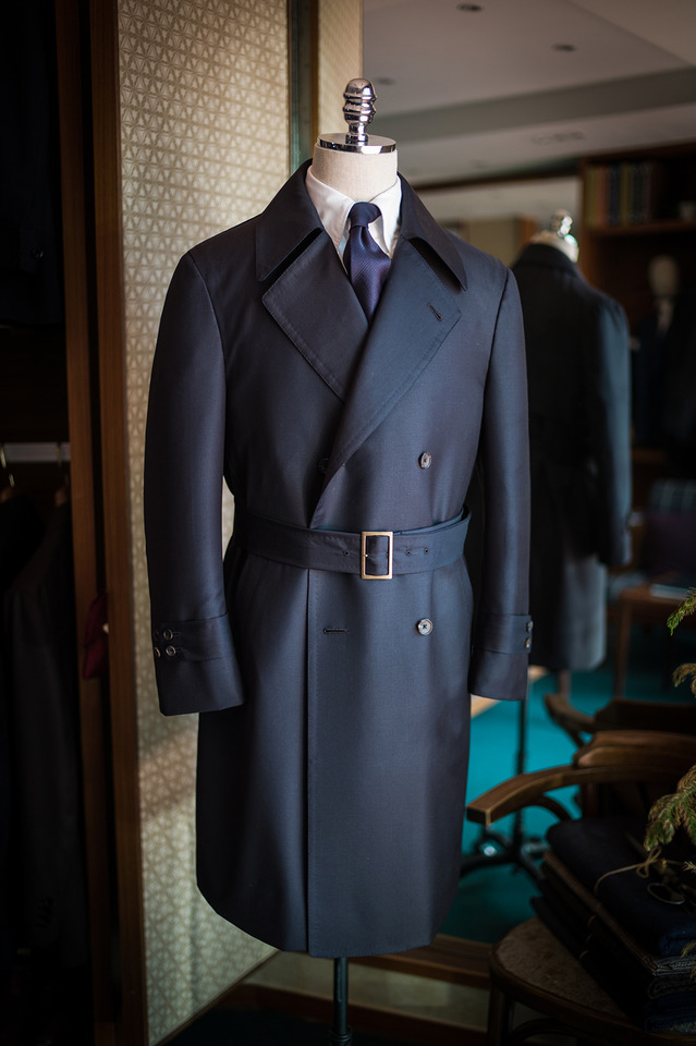 bntailor: Short bespoke wool trench coat