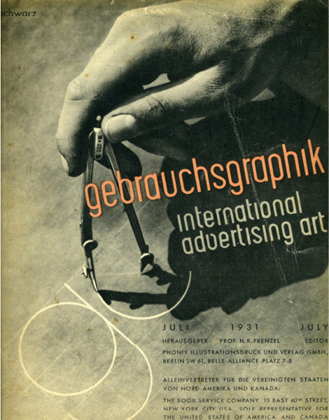 Gebrauchsgraphik, published 1924 - 44. Germany. See more covers: designers-books.The monthly publica