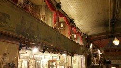 thelittleskylark:  Birdcage Theatre, Tombstone Arizona. (The little boxes with the red drapes are where the soiled doves would ply their trade.)