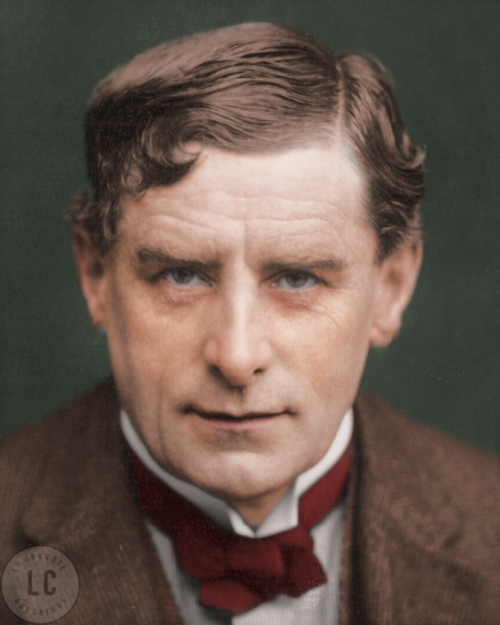 Walter Sickert.Photographed by George Charles Beresford, 1911.Colored by Lombardie Colorings._______