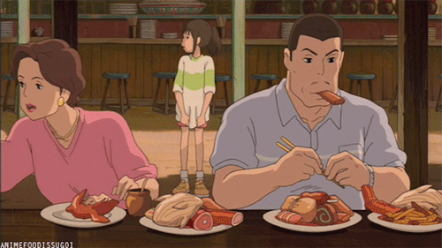 animefoodissugoi:Spirited Away (2001), Studio Ghibli, Toho