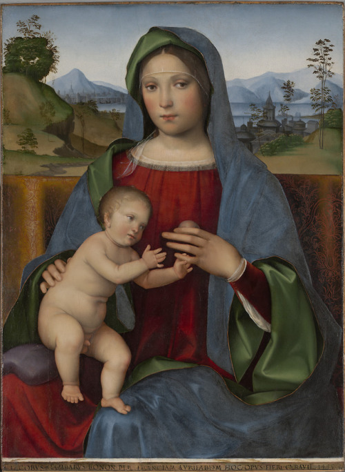 koredzas:Francesco Francia - Virgin and Child. 1495