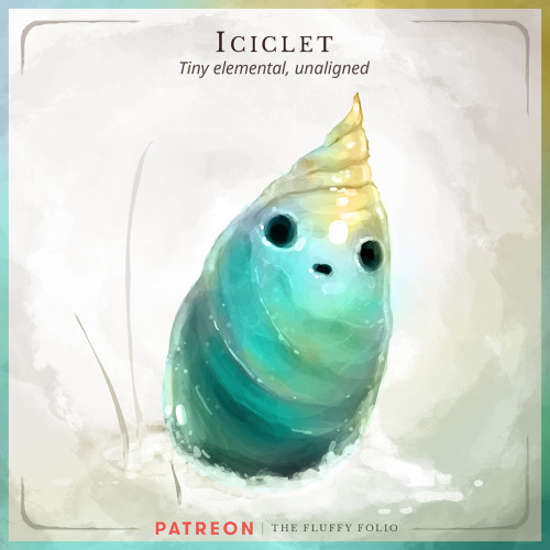 Iciclet – Tiny elemental, unalignedJust as for its blazing cousin, the pebblet, the origin and actua