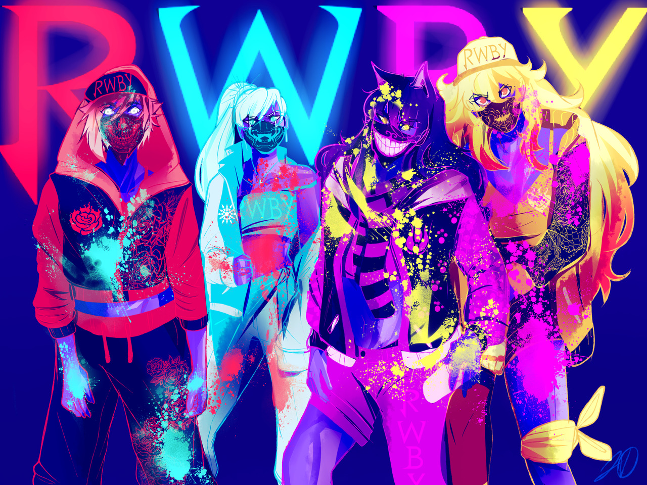 jen-iii:Did y’all really think I wouldn’t do a RWBY version of the KDA POPSTARS