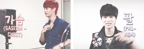 :  Learning the body parts in Korean with Cha Hakyeon | inspired by this 