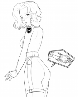 Patreon Sketchfor Their Sketch This Month Alexis Requested Black Widow Having Some