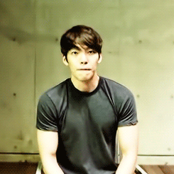 kimwoobinseyebrows:  Kim Woo Bin doing the ALS ice bucket challenge.  