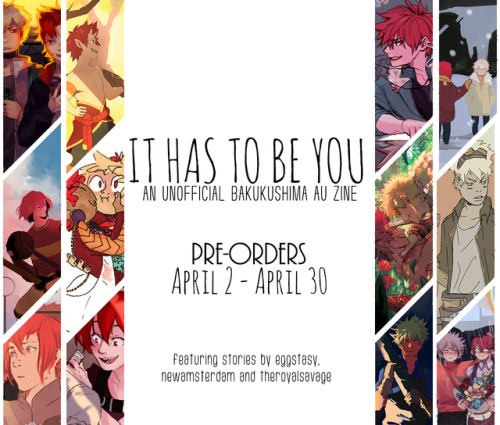 ithastobeyouzine: It Has to Be You - A Bakushima AU Fanzine - Pre-Orders open now until April 30th !