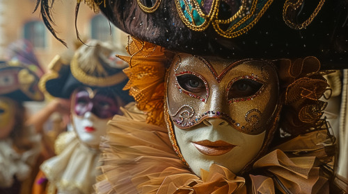 The Costume Party In Venice