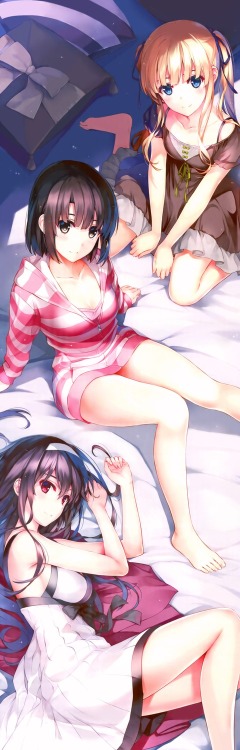 misaki kurehito saenai heroine no sodatekata kasumigaoka utaha katou megumi sawamura spencer eriri cleavage dress feet tagme | #373684 | yande.re