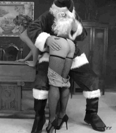 When santa is mad with mom. She was a naughty mom when she only bought toys for her