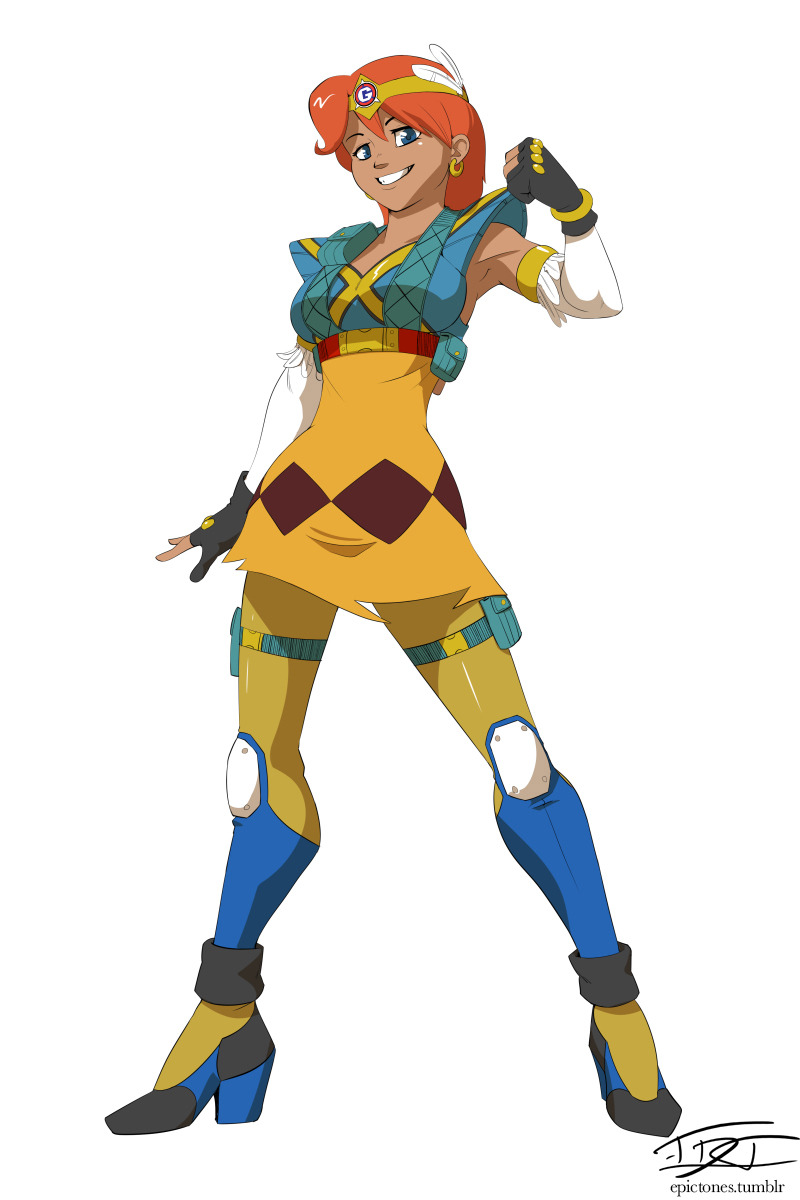 epictones: Commissioned character fusion between Princess Elise, Madonna Garnet and