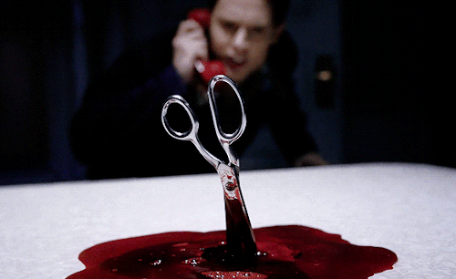 *looking At Table Thats Been Stabbed By A Pair Of Scissors And Is Now Oozing Blood* For The Record This
