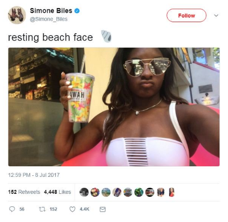 angel-of-death-2015:  lumberjackmack:  black-to-the-bones:  Simone Biles is a national