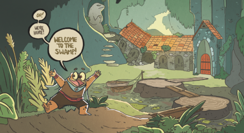 hellyellcomics:The way that Natalie and I split up the work on Dungeon Critters is that we both go b