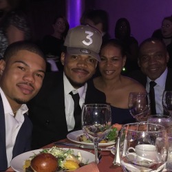 crexyonce:  Chance and his family looking