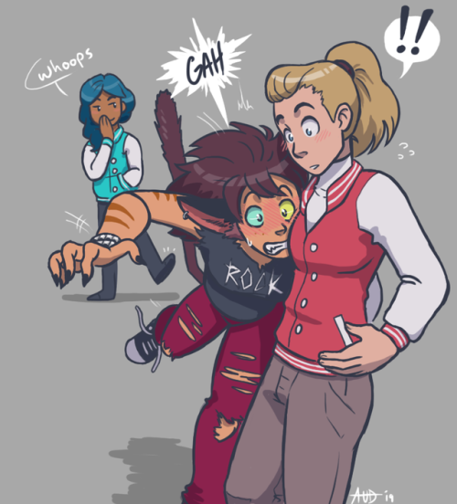 alphacommander: Catradora request posted on patreon last month! College/Highschool AU :DMy Patreon: 