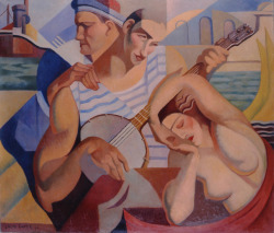 Kecobe:   Laure Garcin (French; 1896–1978)Marins = Sailorsoil On Canvas, 1931Musée