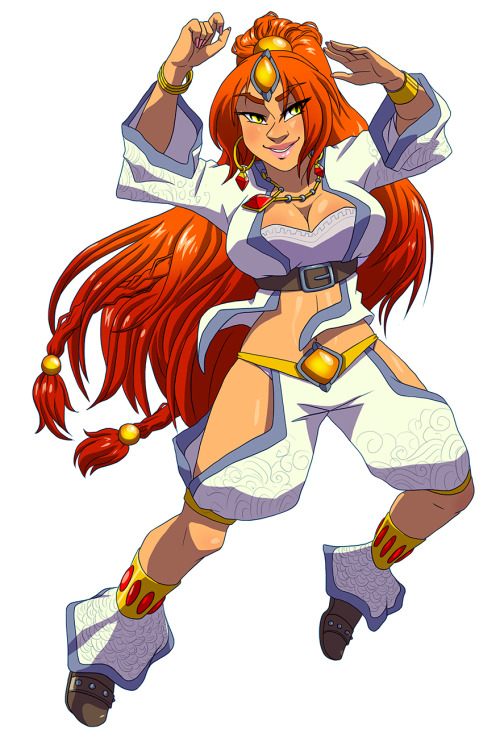 9usana: So I finally finished the hexafusion meme!!! phew… this was tiresome… The 3 characters were Fio Germi (Metal slug), Nabooru (Ocarina of time) and Nariko (Heavenly sword). And my theme was: Tough red hair girls of games I’ve actually played.