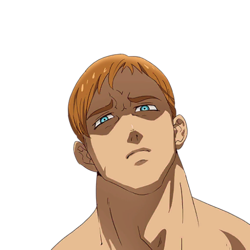 sirgilthunder: Character cut-in art for Escanor in Hikari to Yami no Grand Cross.