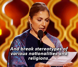 baawri:Anousheh Ansari (the first Muslim women to go to space) accepts the Oscar forBest Foreign Fil