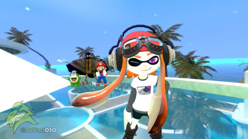 Have a nice look of that orange inkling Meggy.If you don’t know, Meggy is a character created by SMG