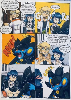 shelbyecandraw: And now it’s time for silly comic times. Someone, on one of my accounts, mentioned the thought of Marinette cuddling with dangerous Pokémon, or something along those lines, and this is what came of that. It’s been in my head for literal