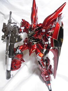 Mechaddiction:  Msn-06S Sinanju “Red Comet” 1/100 Scale Mg, By Crossfire89 Pla-Models