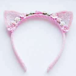 cultfawn:  Floral Kitten Headband £20 