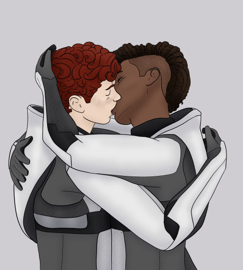 writer-denois: It’s OC Kiss Week, and one of the prompts was “Safe”. So I decided to draw Jay and Ma