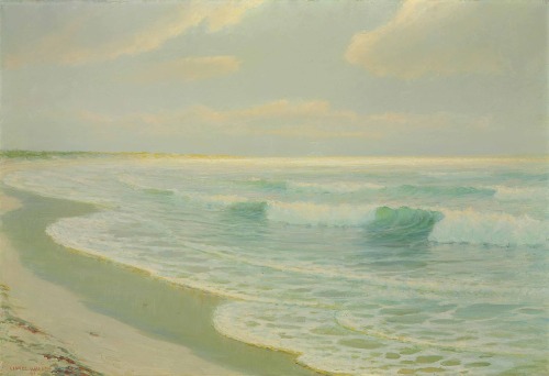 Quiet Sea Coming to Hawaiian Shore    -    Lionel Walden, 1930American, 1861-1933oil on canvas , 26 