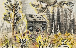 thunderstruck9:  Charles Burchfield (American, 1893-1967), House Abandoned to the Insects, 1957. Watercolor on paper, 27.9 x 43.8 cm.