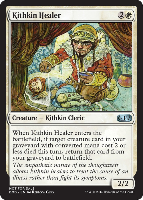 Uuugh! Re-editing cards after two night shifts ended up in mistakes? No way! Clachan Scribe, Kithkin