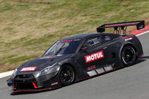 Nissan NISMO tests out the fundamentals of their newly engineered Nissan GT-R GT3 on the Fuji Speedw