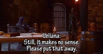 everythinginheregleams:Messenger: Sister Leliana says “thank you”. Cole: But she didn’t like the bee