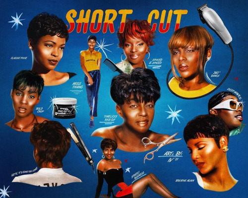 flyandfamousblackgirls:Short Cut: A tribute to the legendary Black hair moments of the 90s, &amp