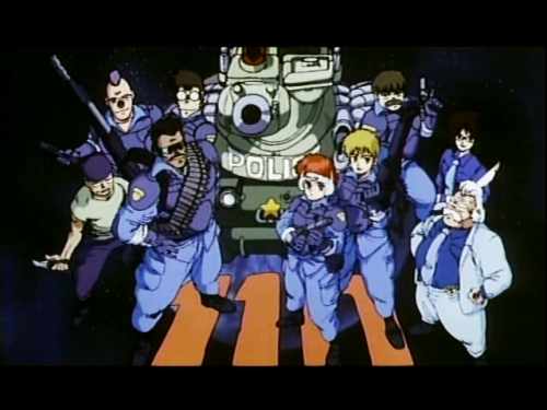 80sanime:   1979-1990 Anime PrimerDominion Tank Police (1988)  New Port City is a dangerous place. Never mind the severe air pollution that forces its citizens to wear oxygen masks outside or risk deadly bacterial poisoning; it’s overrun with outlaws