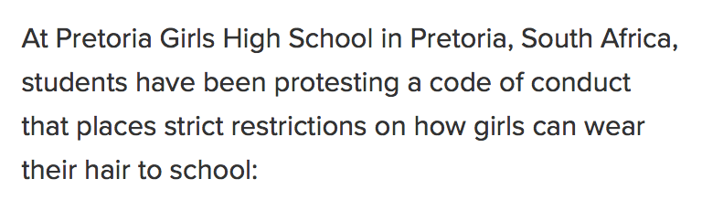 the-movemnt:  Pretoria Girls High School students are fighting back against a racist